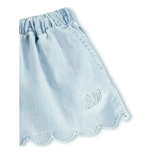 Molo - Denim Addie Organik Pamuk Şort | Açık Mavi