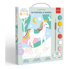 La Petite Épicerie - Çocuklar için numaralı boyama - Licorne et Piou