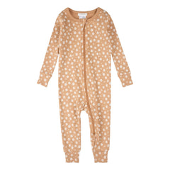 Petit Lem - Çiçek Desenli Ayaklı Pijama Organik Pamuk | Doğal