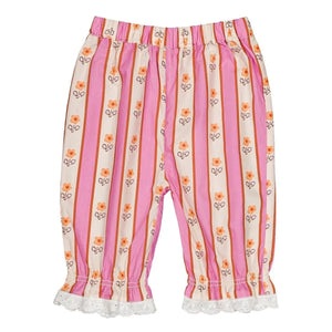 Hello Simone - Sevimli Çizgili Pantolon | Pembe