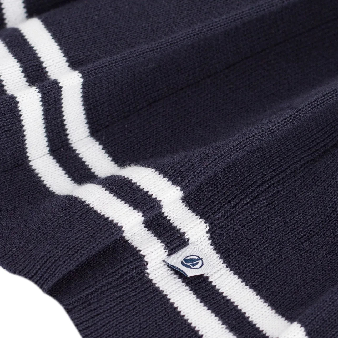 Petit Bateau - Organik Pamuk Pileli Etek | Lacivert