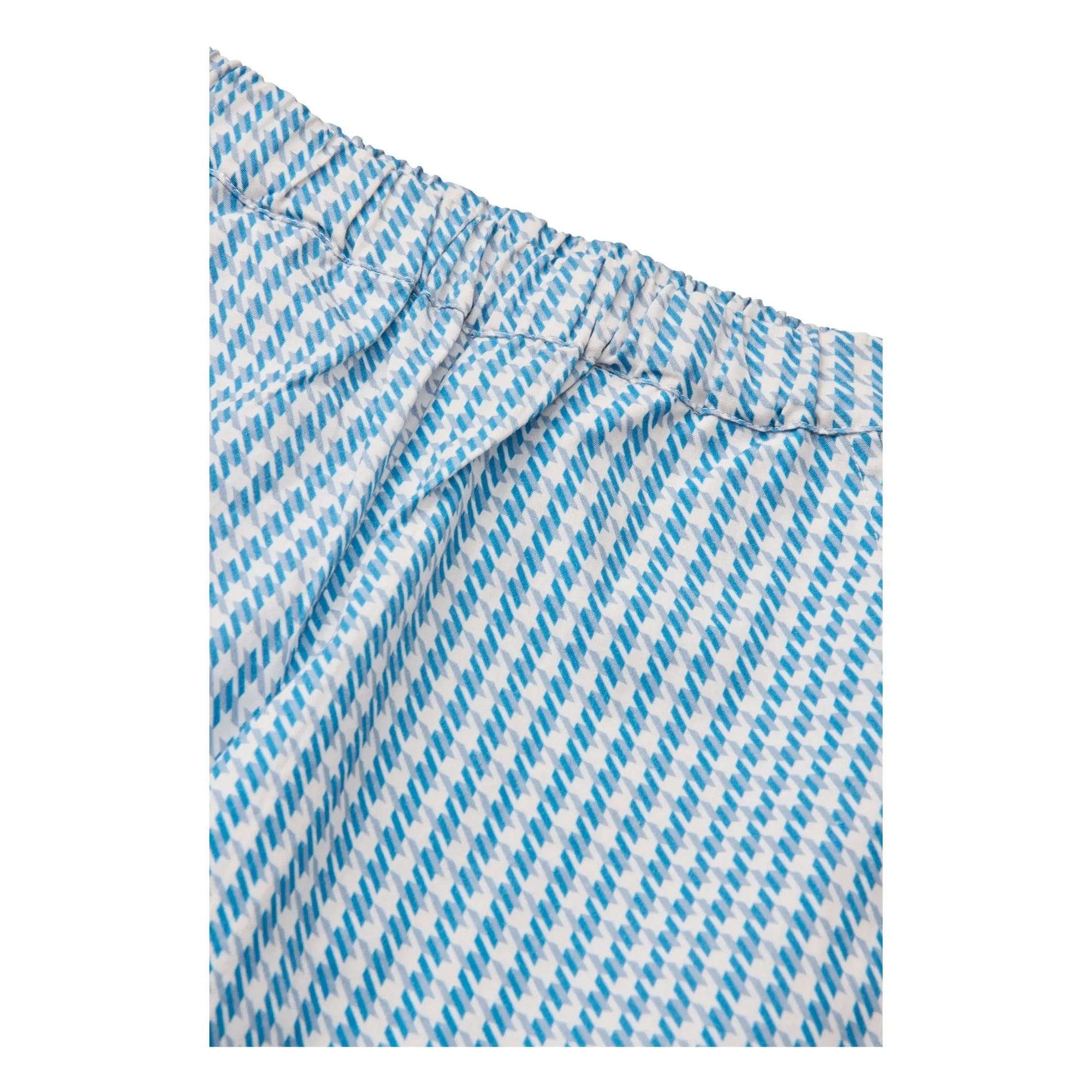Copenhagen Colors - Pied de Poule organik pamuk pantolon | Mavi