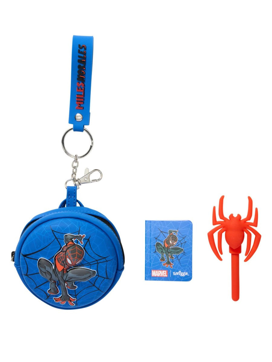 Smiggle - Spider Man Mini Kalem ve Not Defterli Anahtarlık-Dinossi