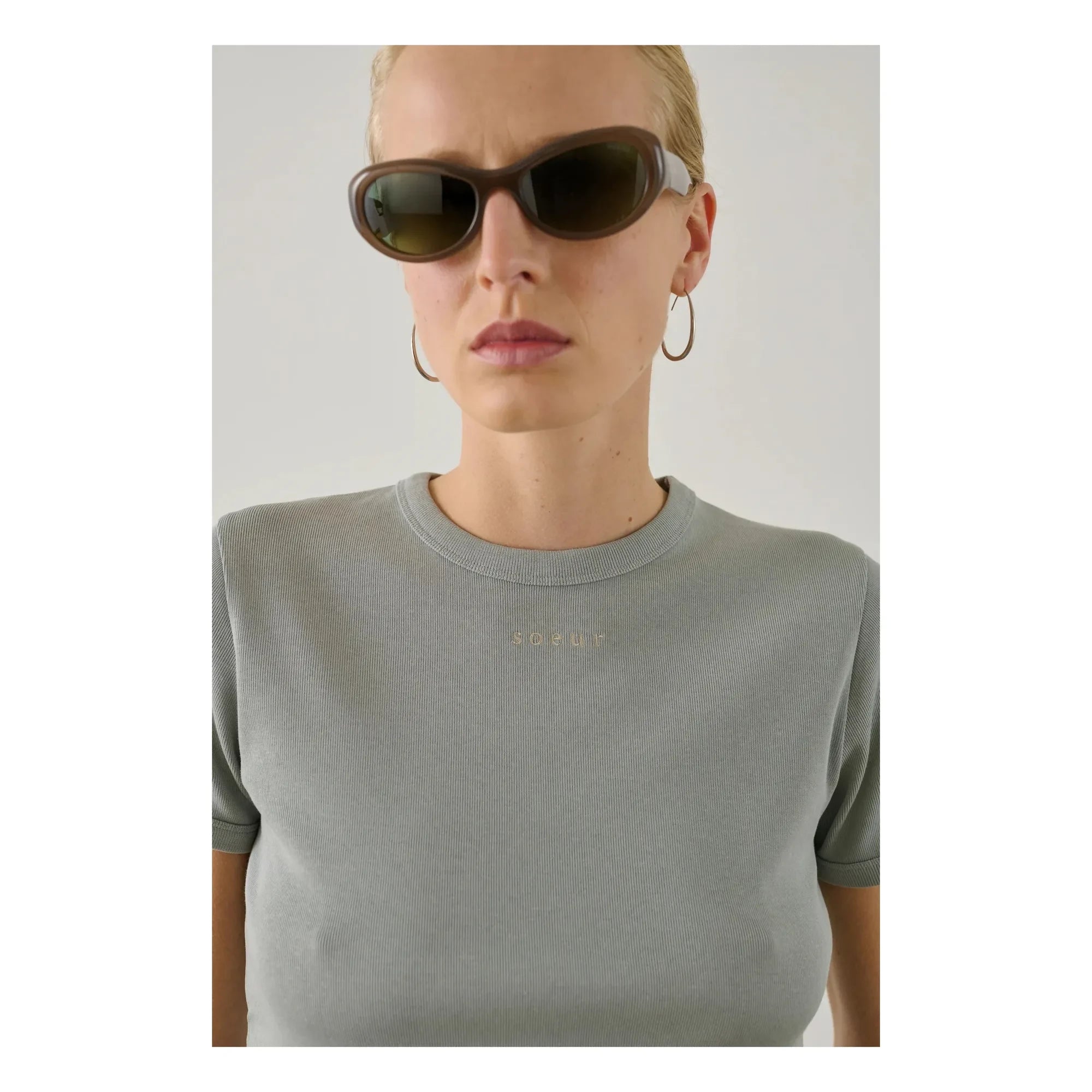 Soeur - Aristide organik pamuk T-shirt | Buz Mavisi