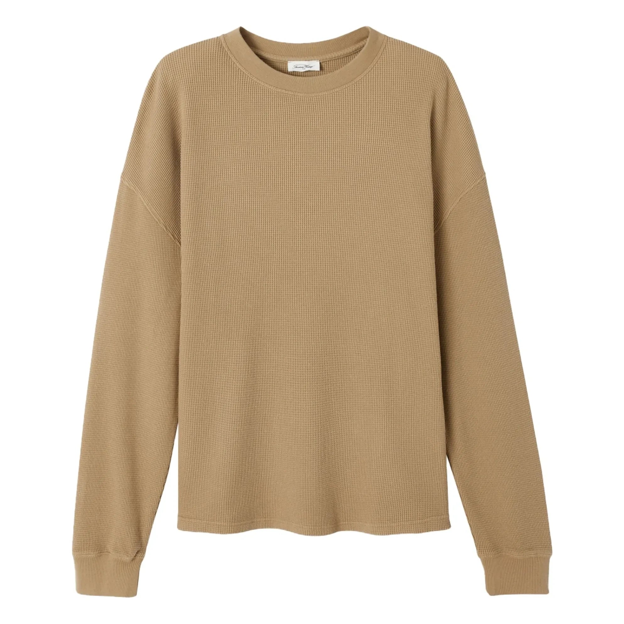 American Vintage - Ryvy organik pamuk sweatshirt | Bej