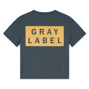 Gray Label - Oversize T-shirt Gray Label Organik Pamuk | Gri mavi