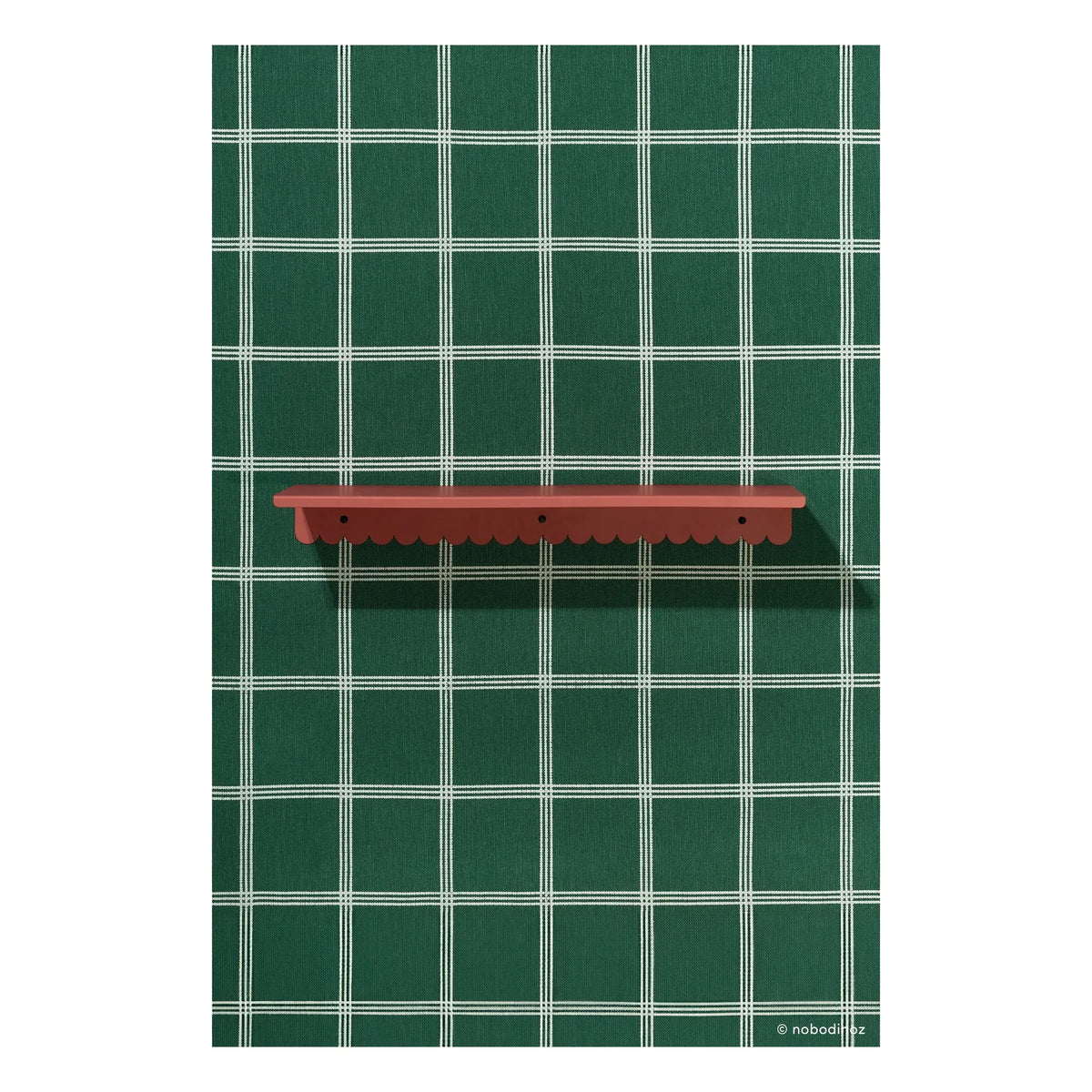 Nobodinoz - Vibes duvar rafı 50x16 cm | Terracotta