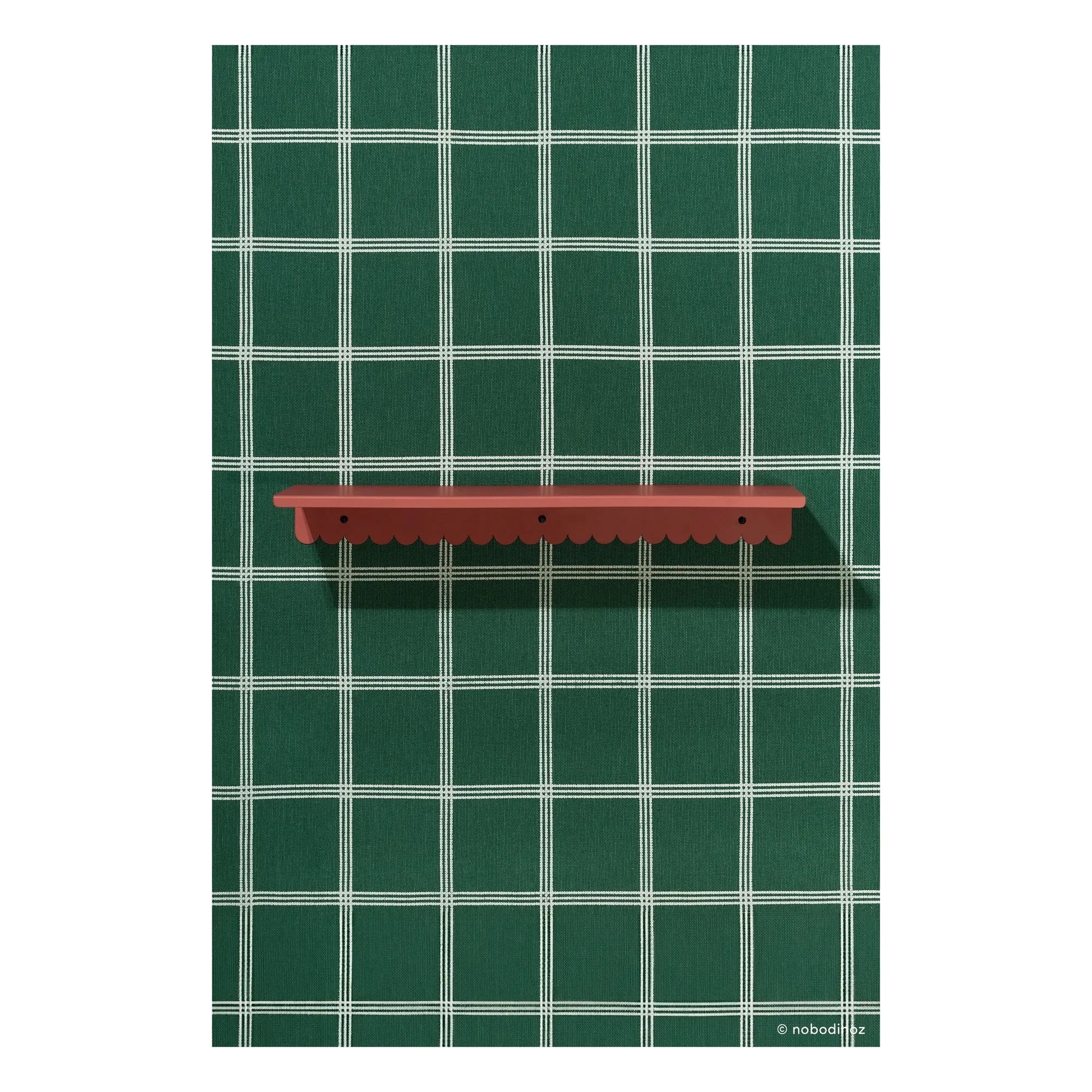Nobodinoz - Vibes duvar rafı 50x16 cm | Terracotta