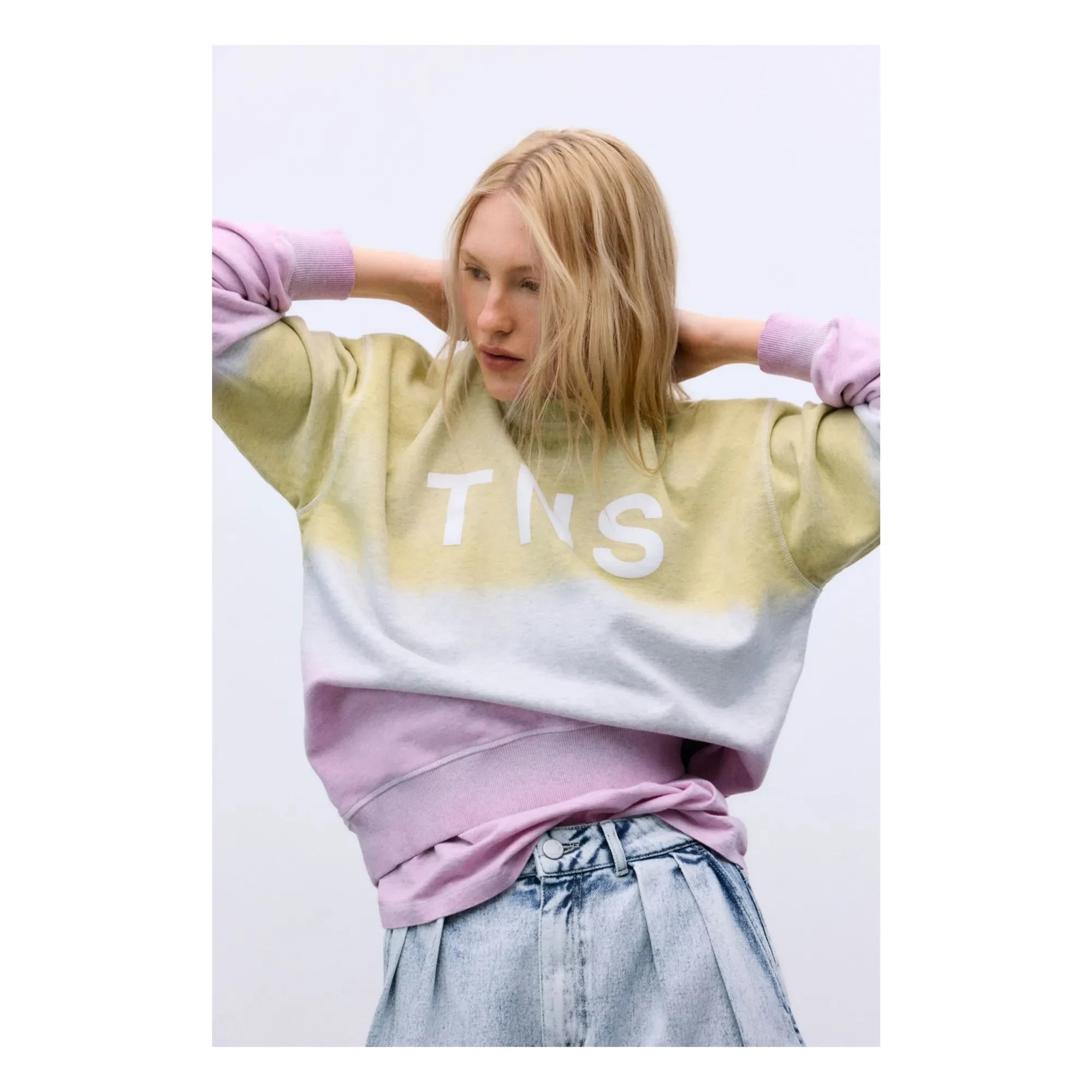 the new society - Pamuklu Bermuda şort | Denim mavisi