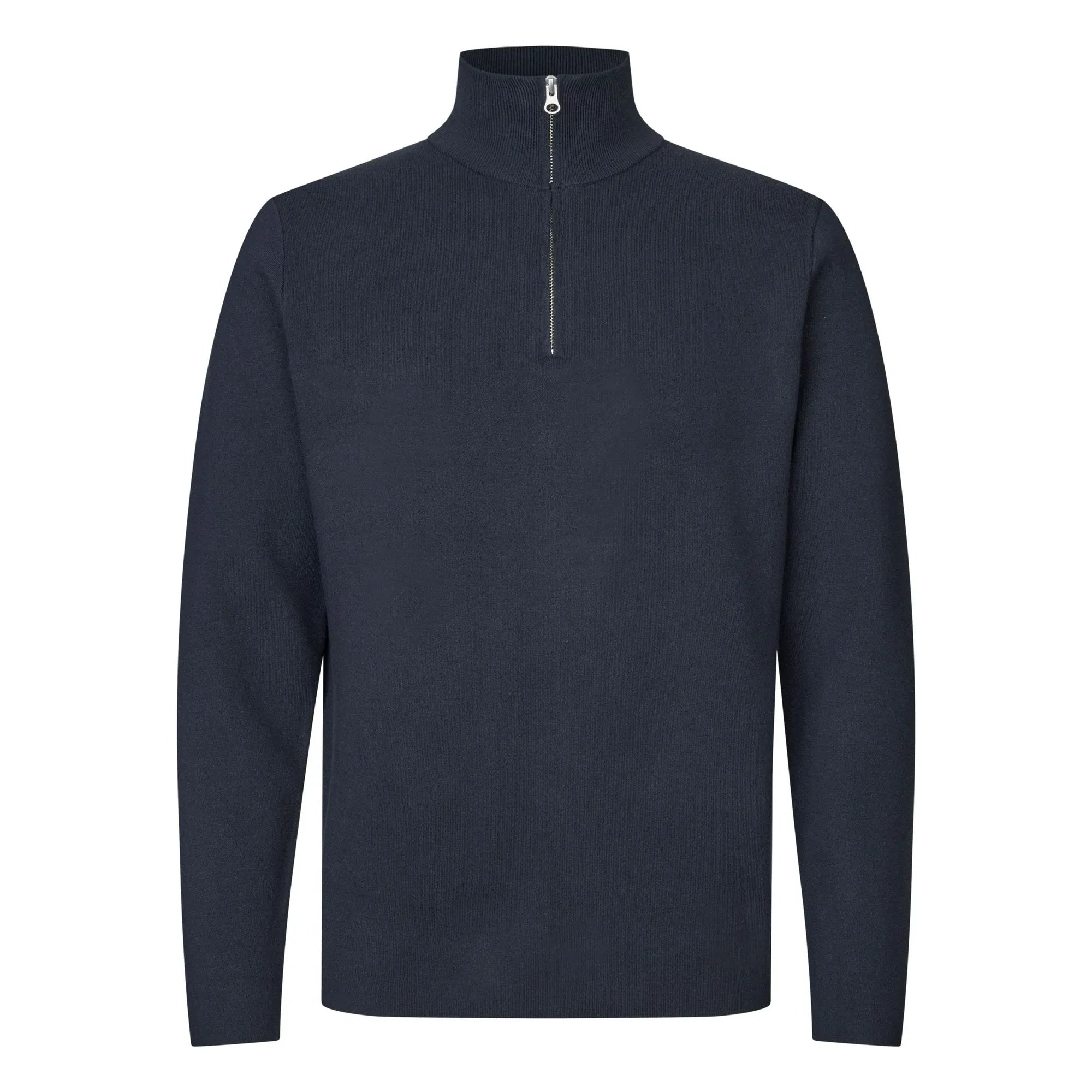 Samsoe Samsoe - Gunan Yarım Fermuarlı Sweatshirt | Koyu Mavi