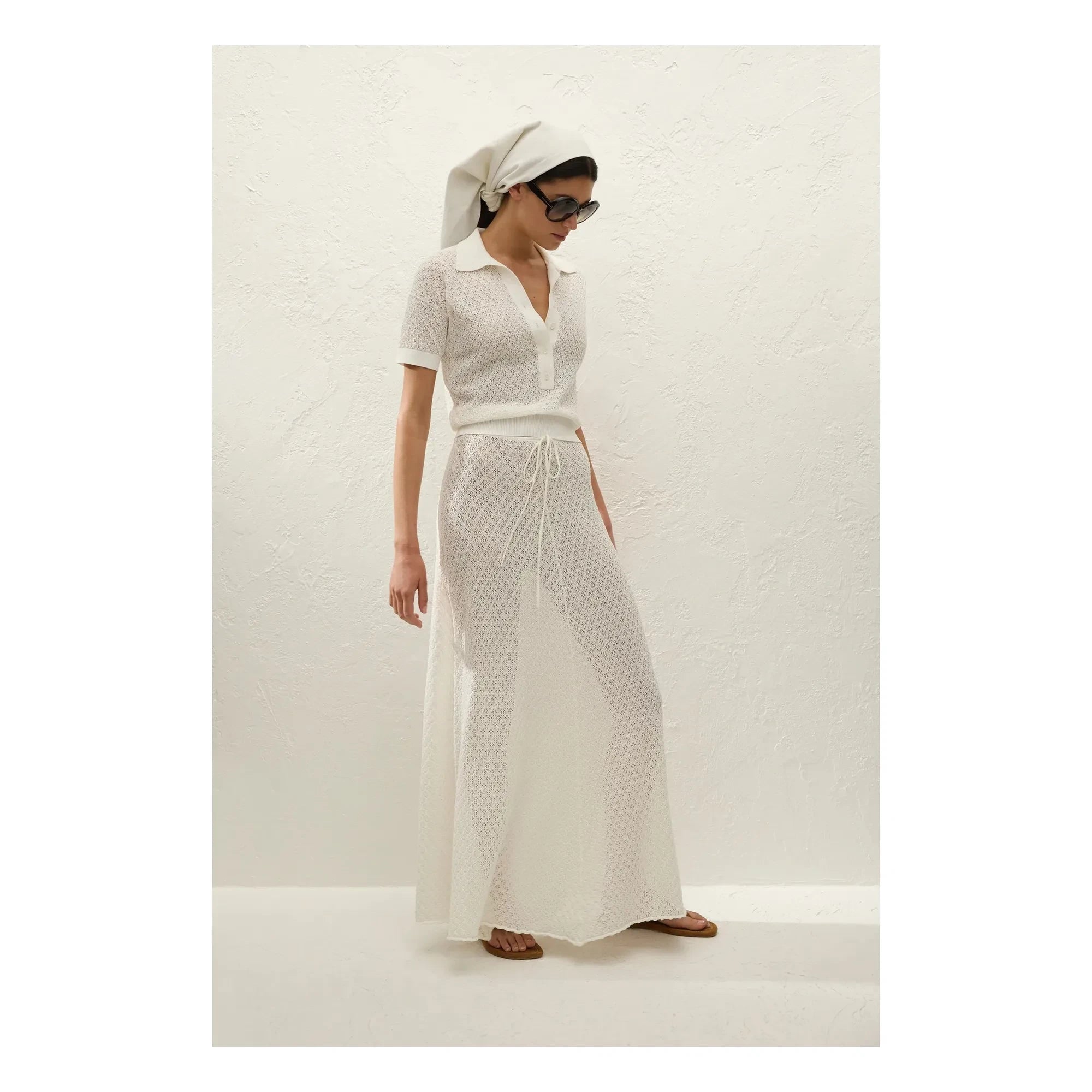 Faithfull the Brand - Polo Pointelle Lena Pamuk | Ekru