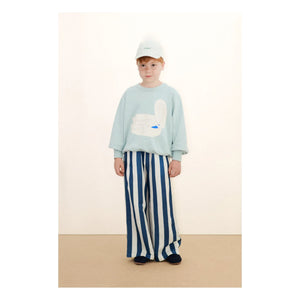Tinycottons - Swan Sweat Organik Pamuk | Gri mavi
