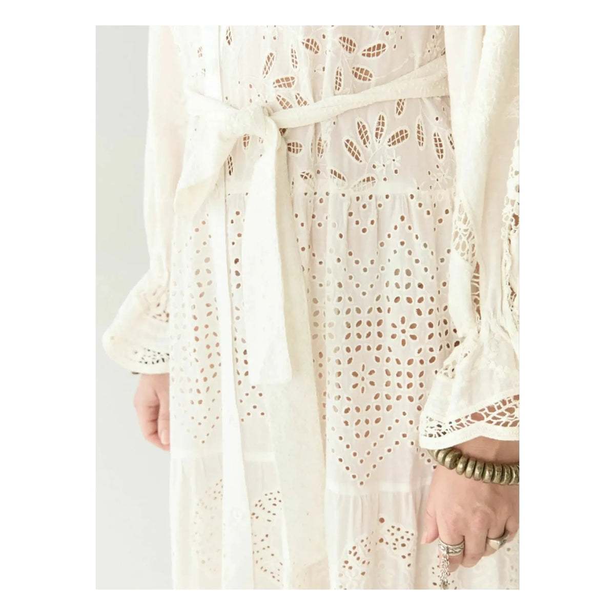Maison Hotel - Canterbury Patch Elbise Lilibet | Beyaz