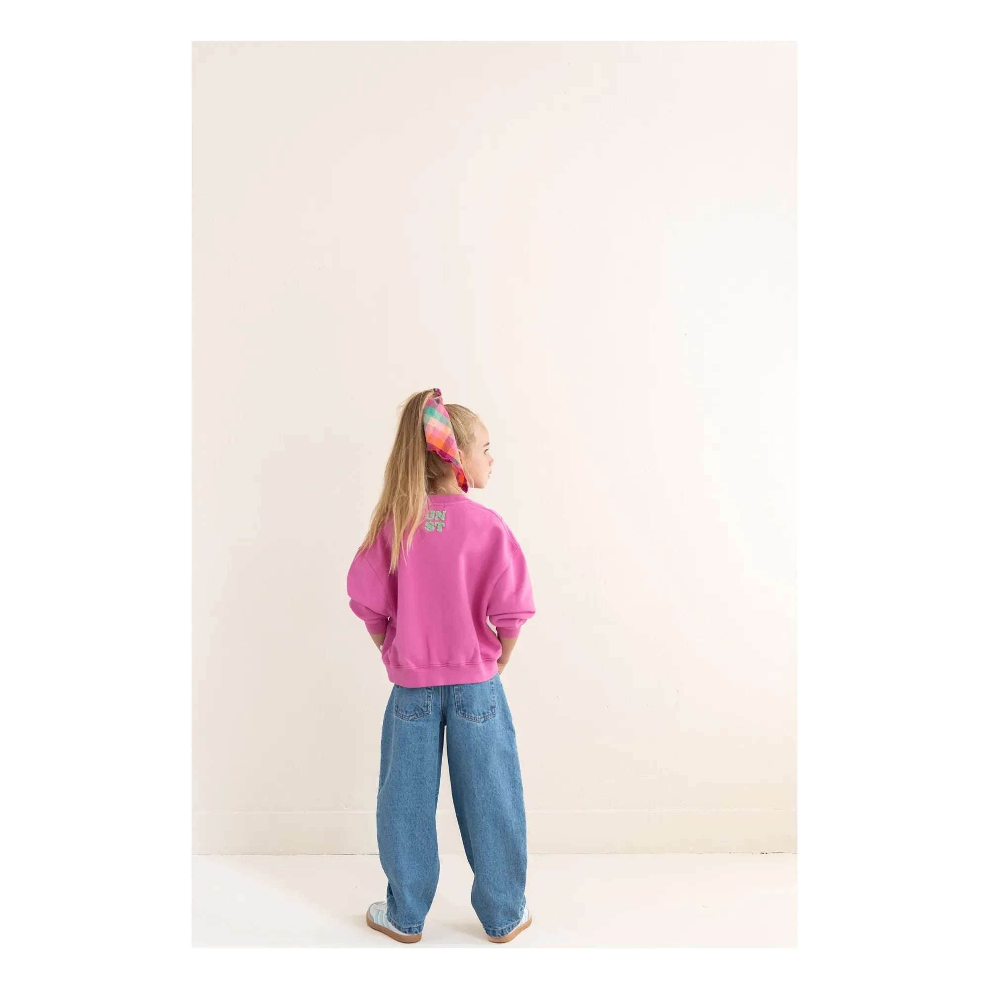 Jenest - Tammie organik pamuk sweatshirt | Fuşya