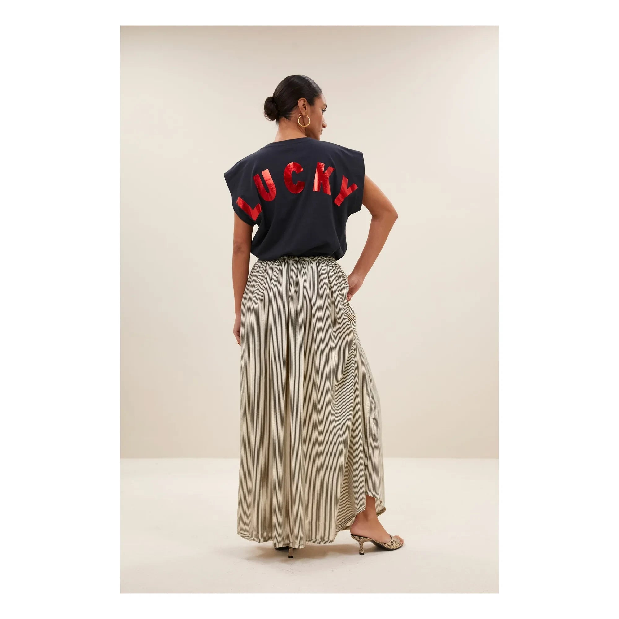 By Bar - Manson Lucky organik pamuk T-shirt | Gece mavisi