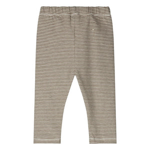 Gray Label - Çizgili Organik Pamuklu Tayt | Haki Kahverengi