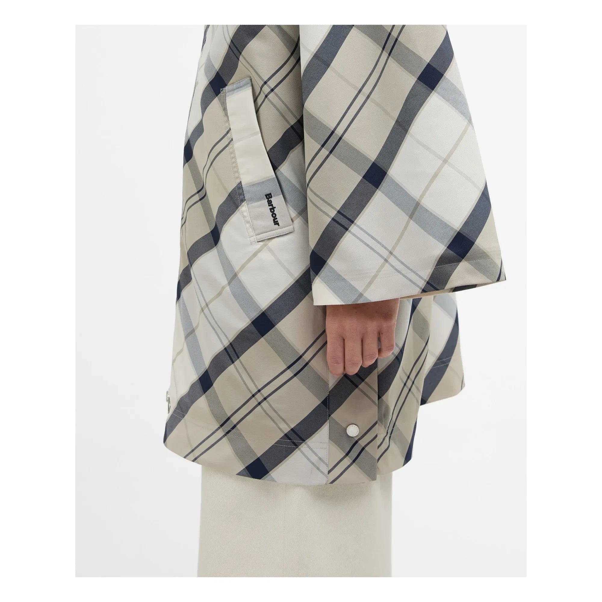 Barbour - Kinsale Tartan Su Geçirmez Ceket | Gri