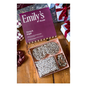 Emily's Pillow - Leopar desenli ipek uyku takımı