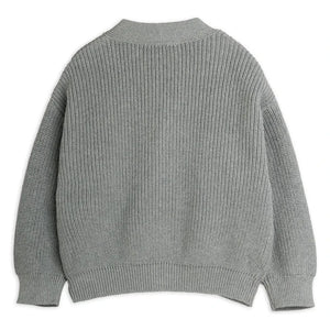 Mini Rodini - Organik pamuklu hırka | Heather gri