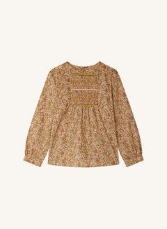 Bonpoint - Juliette Bluz Liberty Organik Pamuk | Mürdüm