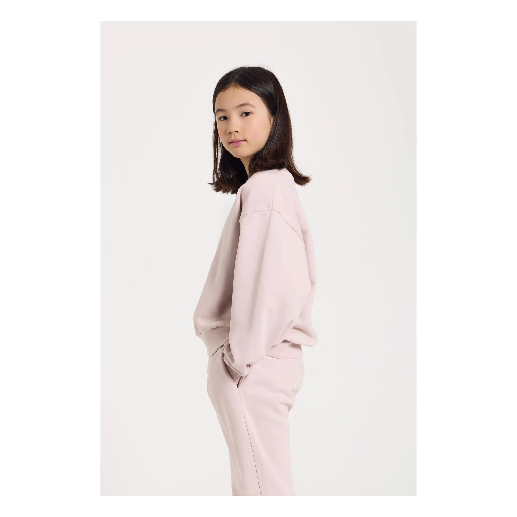 Smallable Kid - Maia organik pamuk sweatshirt | Soluk Pembe