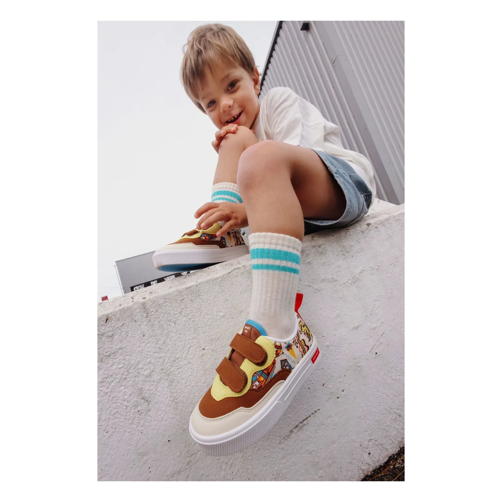Hello Hossy - San Francisco Çizik Detaylı Sneakerlar | Kahverengi