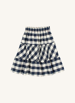Búho - Gingham Kareli etek | Lacivert