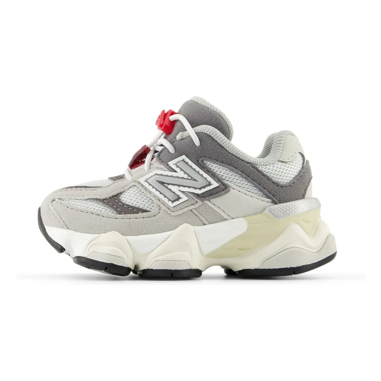 New Balance - Lastikli Dantelli Spor Ayakkabılar 9060 | Gri