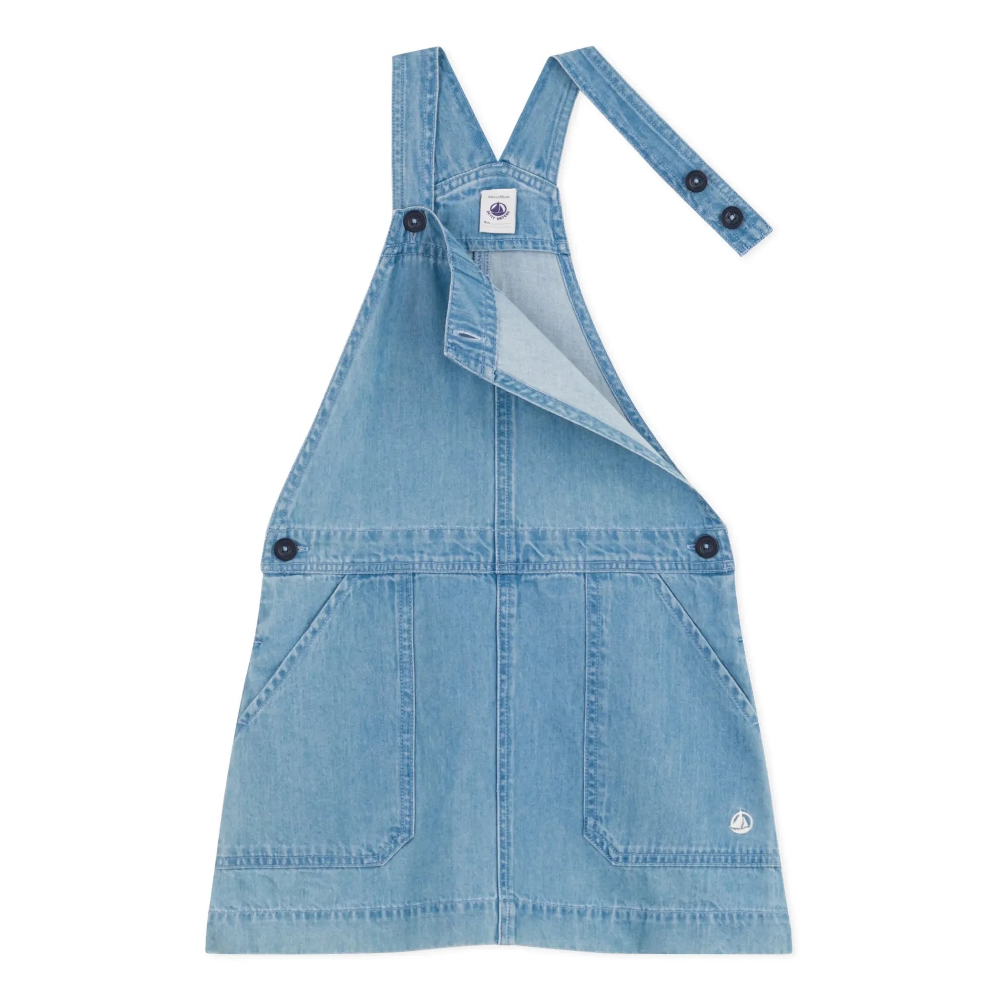 Petit Bateau - Meduse Denim Tulum Elbise | Kot mavi