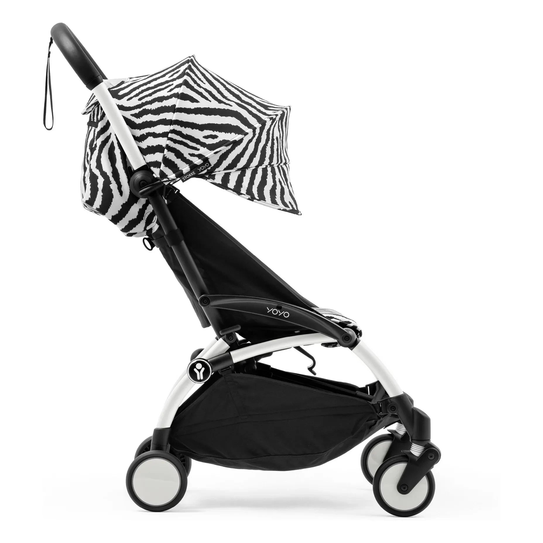 Stokke® - YOYO³ 6+ Bebek Arabası Beyaz çerçeve | Zebra