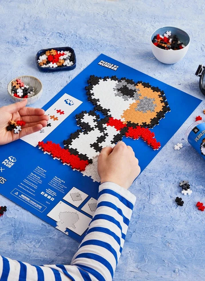 Plus-Plus - Snoopy Aviator Tube - 275 Parça - Plus-Plus x Peanuts | Beyaz