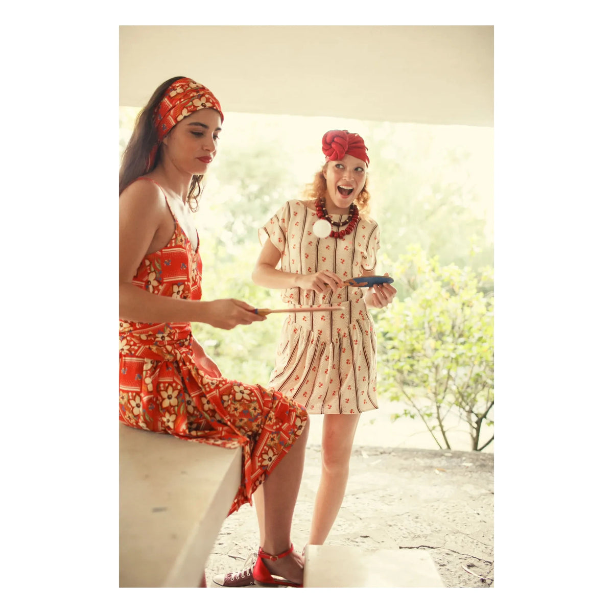 Sisters Department - Çiçekli etek | Ekru