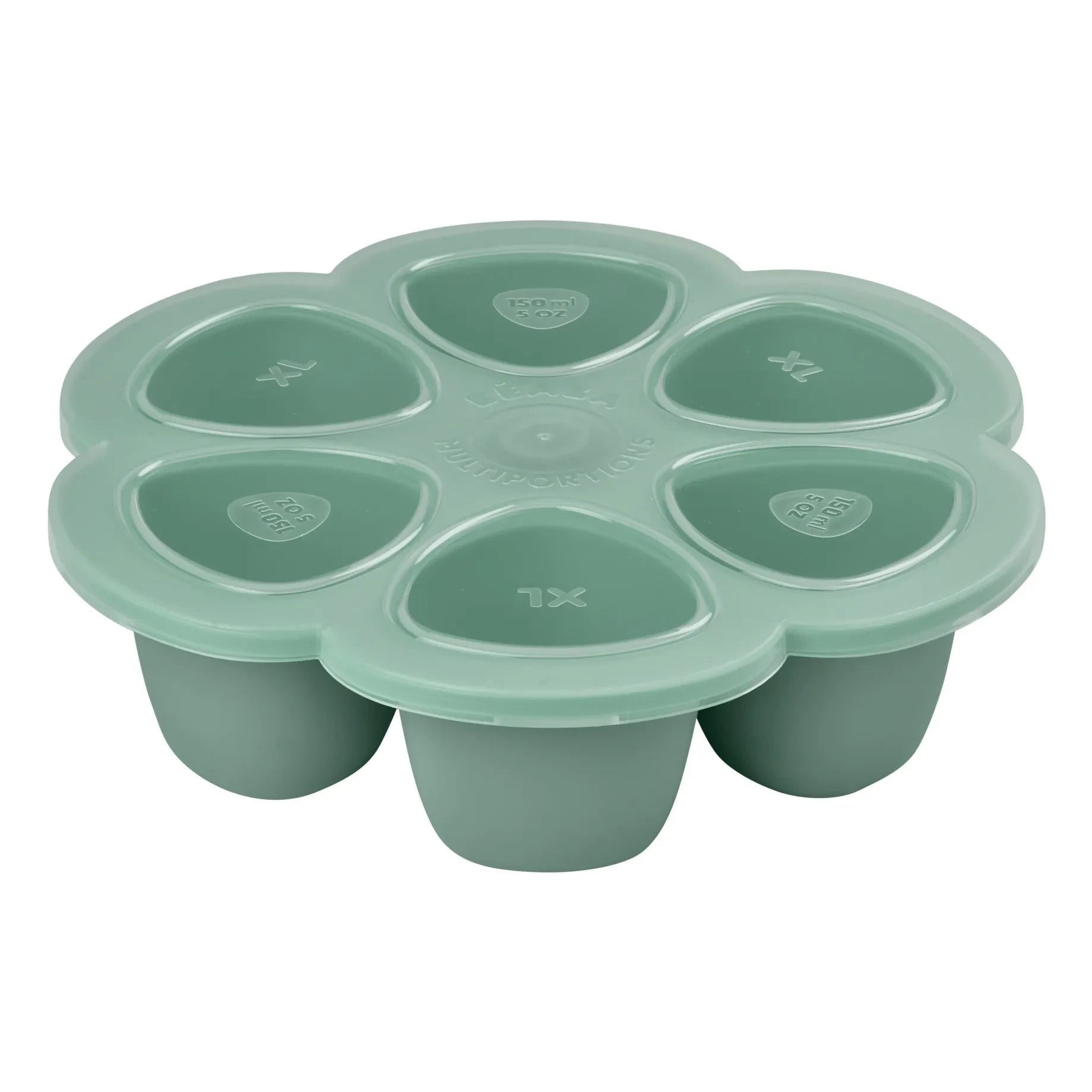 Béaba - Silikon Çok Bölmeli Kalıp - 6 x 150 ml | Sage