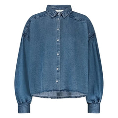 By Bar - Sarah Pamuk bluz | Denim mavisi