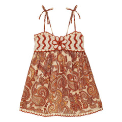 Zimmermann - Patience Paisley Elbise | Kahverengi