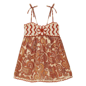 Zimmermann - Patience Paisley Elbise | Kahverengi