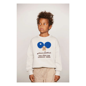Mini Rodini - Organik pamuk Ping Pong sweatshirt | Gri