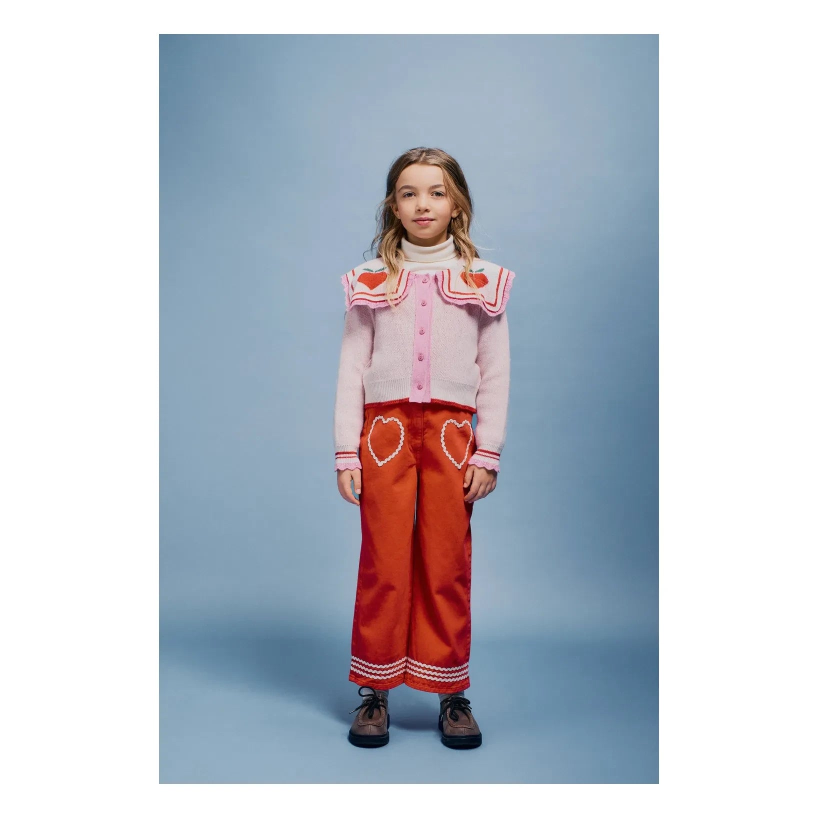 Bebe Organic - Maya Hearts Pantolon | Kırmızı