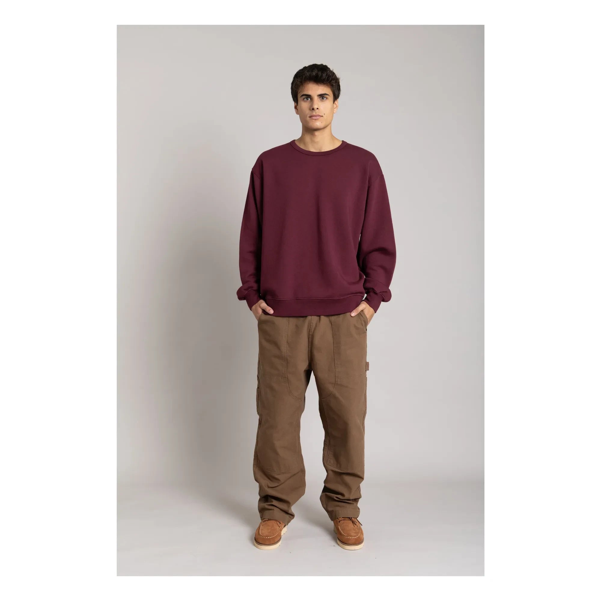 Smallable Man - Organik pamuklu sweatshirt | Aubergine