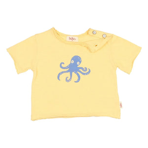 Búho - Organik pamuk ahtapot tişört | Sarı