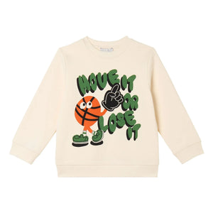 Stella McCartney Kids - Sweat Move It Or Lose It | Krem