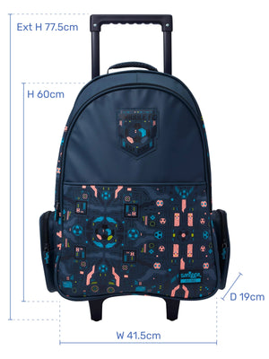 Smiggle - Power Play Işıklı Tekerlekli Çekçekli ve Sırt Çantası