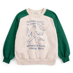 Bobo Choses - Organik pamuk Yeti sweatshirt | Ecru