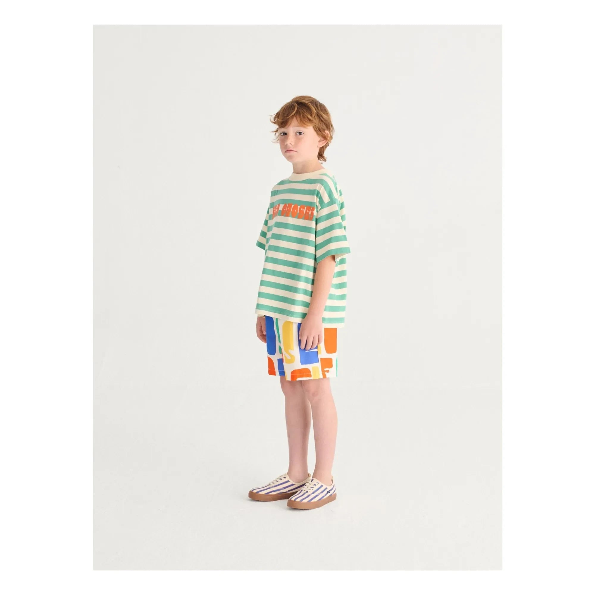 Bobo Choses - Çizgili Bobo Choses T-shirt | Yeşil