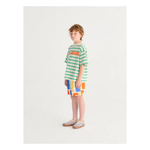 Bobo Choses - Çizgili Bobo Choses T-shirt | Yeşil