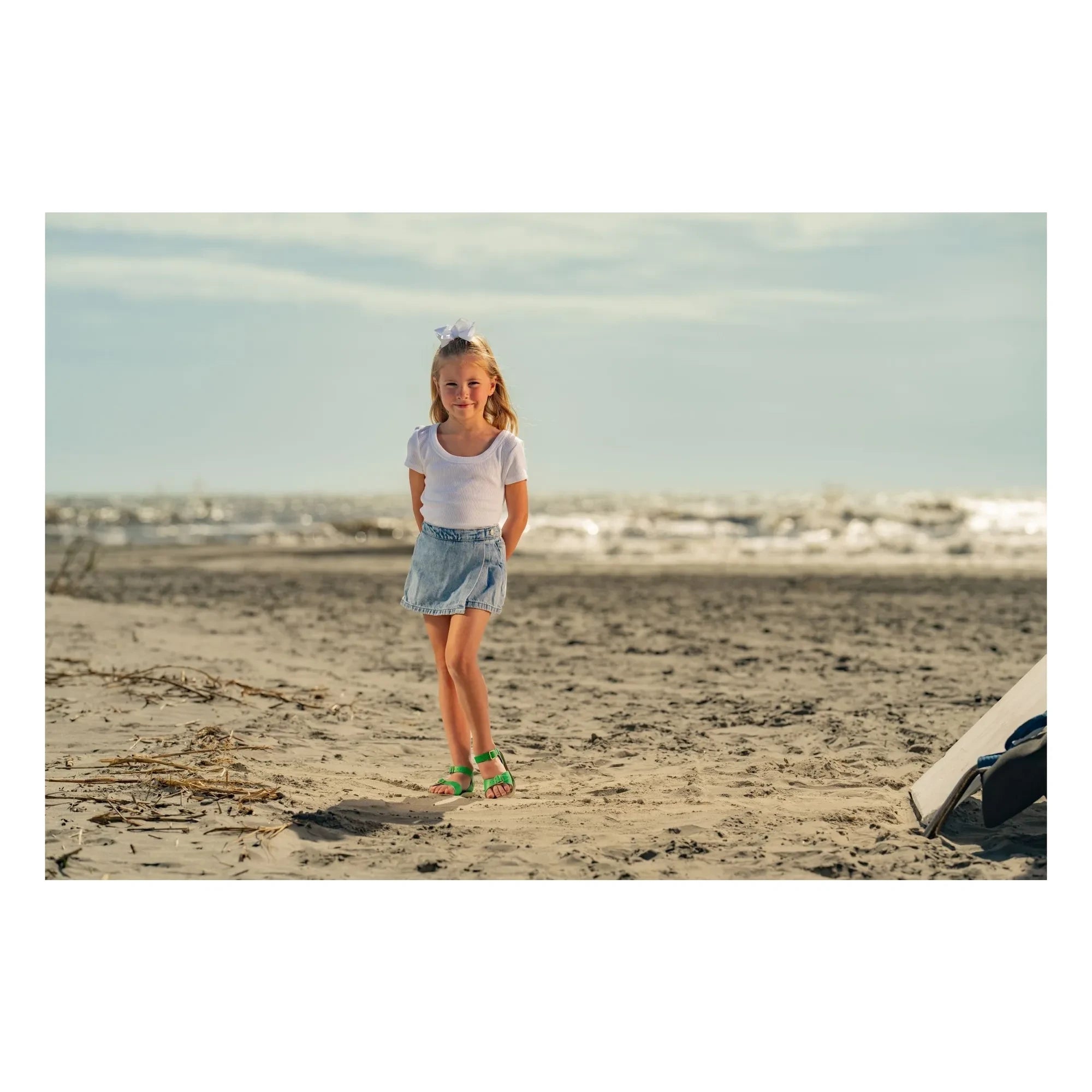 Salt-Water - Su Geçirmez Surfer Deri Sandaletler | Meadow Green