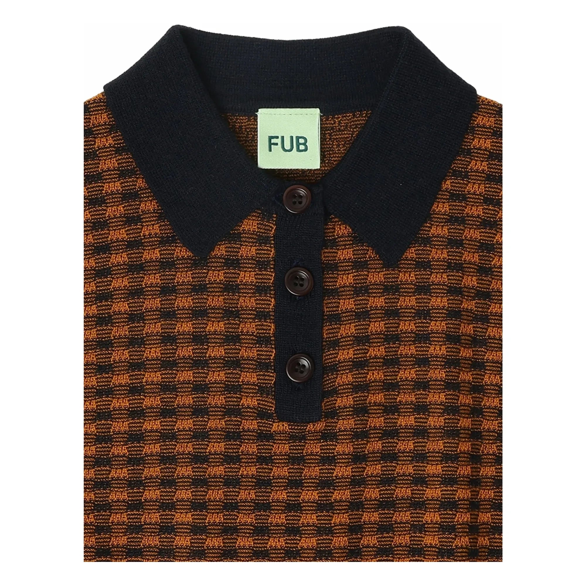 FUB - Merino Yün Polo Tişört | Lacivert