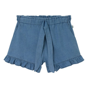 Cozmo - Mavi Denim Şort Sienna Fırfırlar