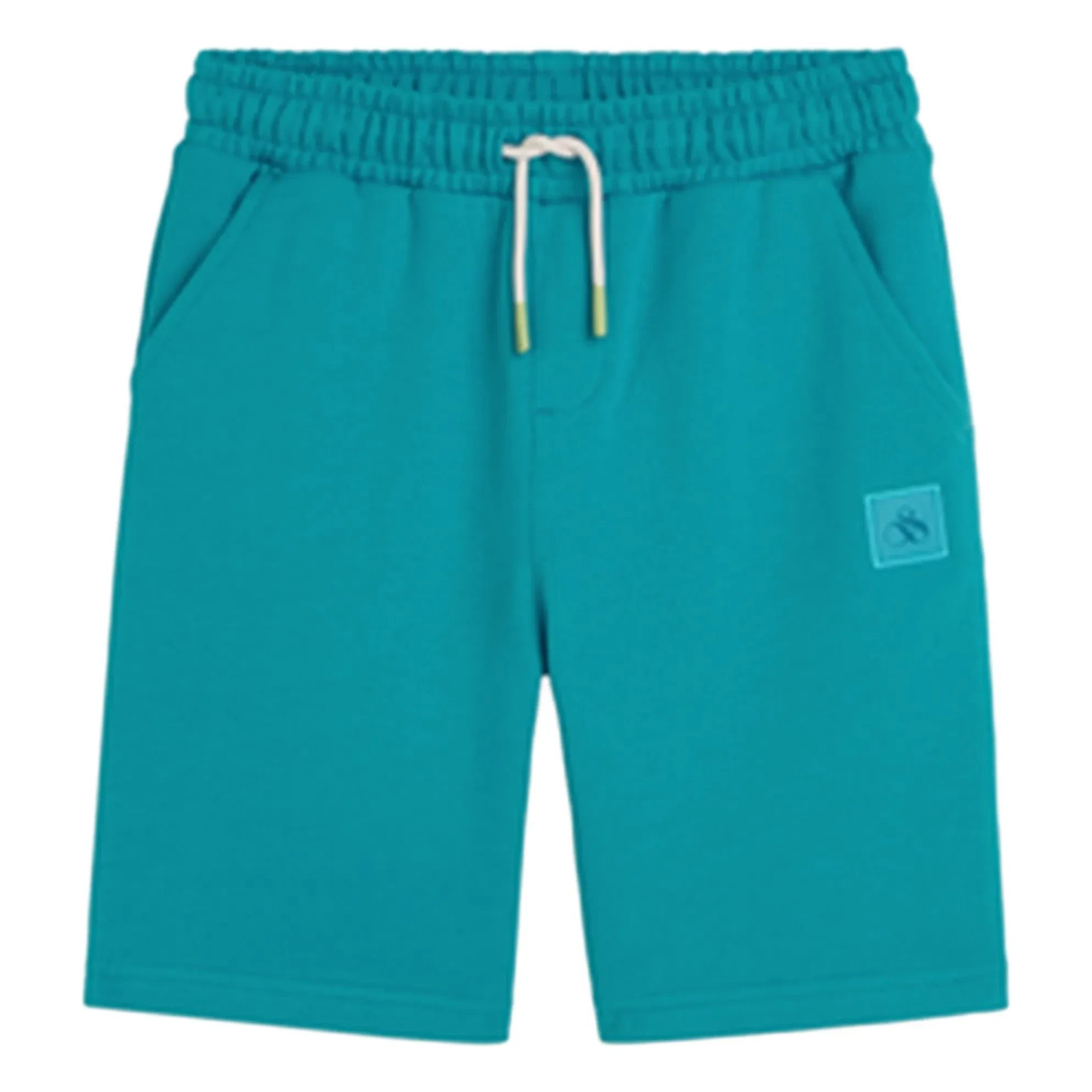 Scotch & Soda - Organik Pamuk Logo Rozetli Jogger Şort | Lagoon Blue