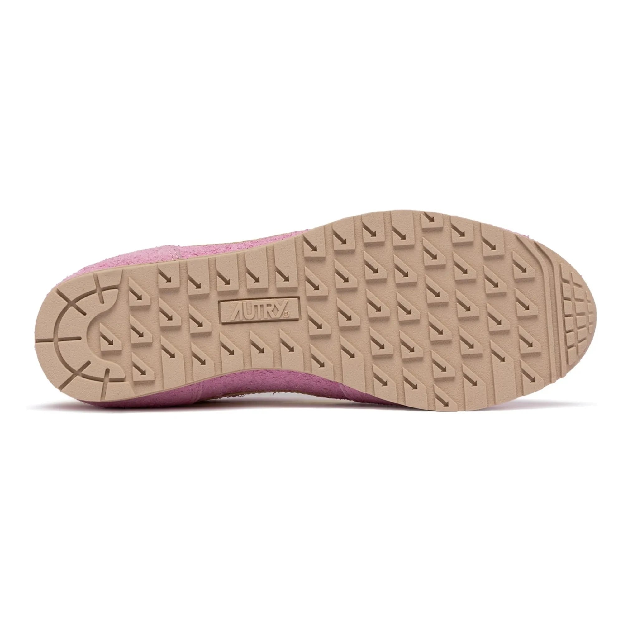 Autry - Windspin Low İki Renkli Süet ve Deri Sneakers | Pembe